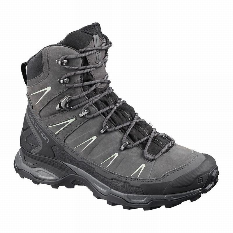 Salomon X ULTRA TREK GORE-TEX Botas De Montaña Mujer - Negras / Gris - Colombia (56823-ALTS)